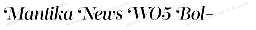Mantika News W05 Bol字体转换